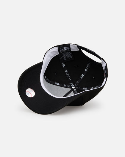 New Era Atlanta Braves 'Easy Black and White' 9FORTY A-Frame Snapback Black/White