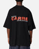 Carre Handdrawn Mock Neck T-Shirt Black