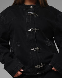 Loiter Thrasher Jacket Washed Black