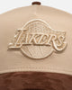 New Era Los Angeles Lakers 'Oat Walnut Suede' 9FORTY A-Frame Snapback Brown