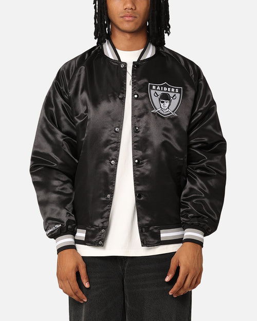 Mitchell & Ness Las Vegas Raiders Lightweight Satin Jacket Black