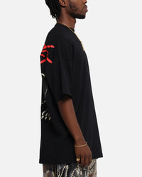 Ed Hardy Oversized Panther T-Shirt Black