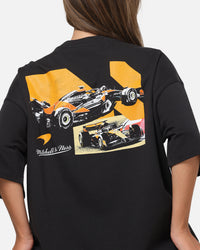 Mitchell & Ness X Mclaren Showcase Boxy T-Shirt Washed Black