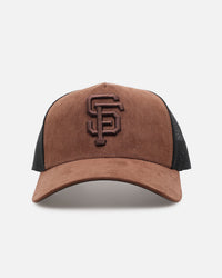 47 Brand San Francisco Giants 'Tonal Suede' '47 Offside Trucker Snapback Chocolate