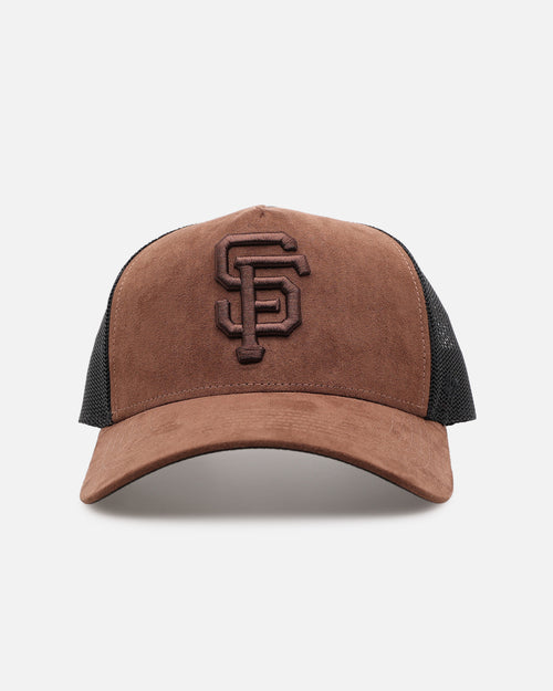 47 Brand San Francisco Giants 'Tonal Suede' '47 Offside Trucker Snapback Chocolate