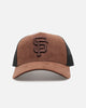 47 Brand San Francisco Giants 'Tonal Suede' '47 Offside Trucker Snapback Chocolate