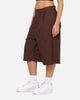 Carre Heritage Pleated Shorts Brown