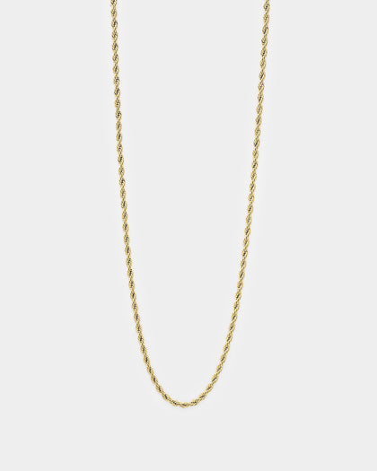 NXS 2mm Rope Necklace Gold