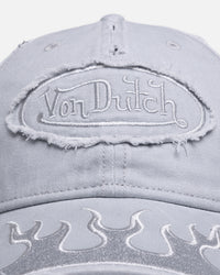 Von Dutch Flames Dad Strapback Light Grey
