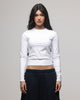 American Thrift Women's Fitted Long Sleeve T-Shirt White
