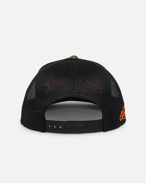 Ed Hardy Dragon Trucker Snapback Khaki