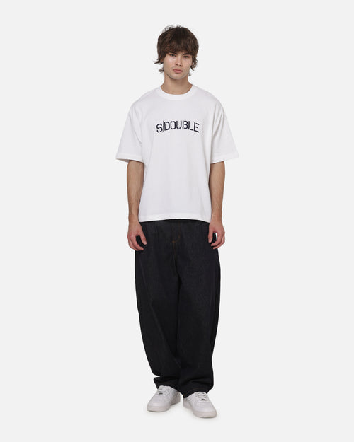 S Double Stencil Heavy Weight T-Shirt White