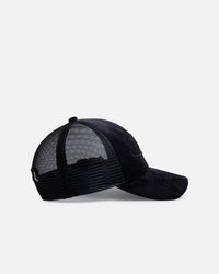 Von Dutch Signature Velvet Trucker Snapback Black