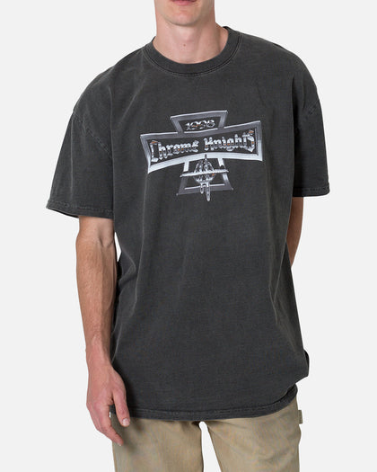 MNML Chrome Knights T-Shirt Washed Black
