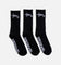 S Double Standard Shawn Crew Socks 3 Pack Black