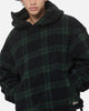 Carre Sherpa Hooded Jumper Tartan Plaid
