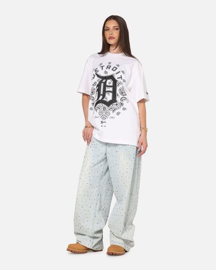 New Era Detroit Tigers Paisley Oversized T-Shirt White