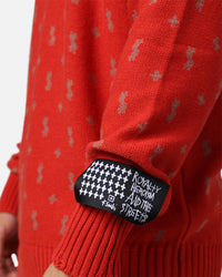 Ksubi Allstar Knit Torch Crewneck Red