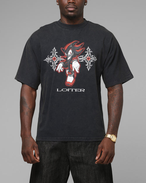 Loiter x Sonic The Hedgehog Chrome Shadow T-Shirt Black