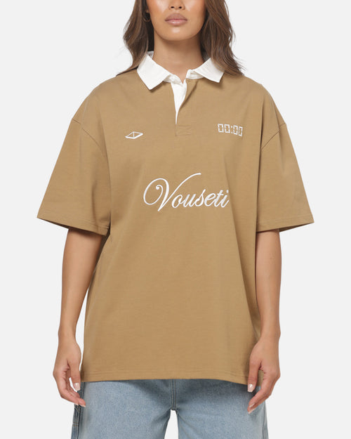 Vouseti Post Game Polo Shirt Latte