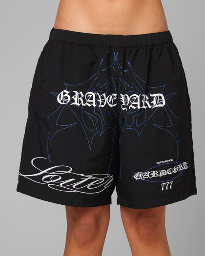Loiter Hardcore Walk Shorts Black