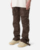 MNML Snap Front Cargo Pants Brown