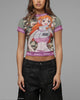 Loiter X ONE PIECE Women's Nami Mesh T-Shirt Green Camo