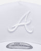 New Era Atlanta Braves 'Easy White' 9FORTY A-Frame Snapback White/White