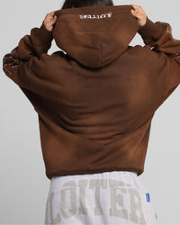 Loiter Atmosphere Zip Hoodie Vintage Brown