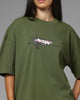 Loiter Shadowmark T-Shirt Olive Green