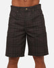 Carre Avenue Jorts Black Plaid