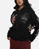 Ed Hardy Women's Floral Zip Hoodie Black