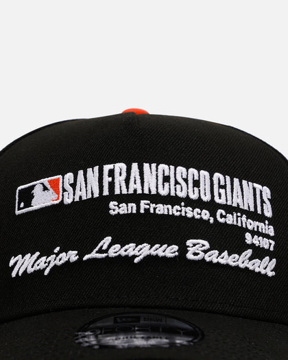 New Era San Francisco Giants 'Workleague' 9FORTY A-Frame Snapback Black
