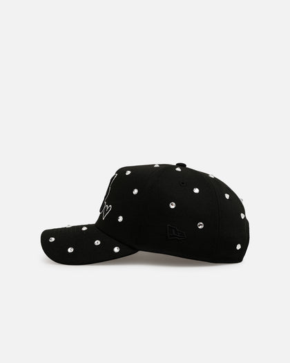New Era Atlanta Braves 'Black Satin Hearts' 9FORTY A-Frame Snapback Black