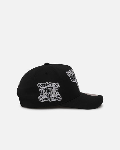 Mitchell & Ness Las Vegas Raiders Champs Graffiti Pro Crown Snapback Black