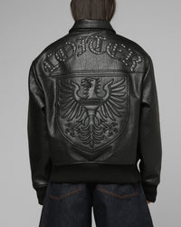 Loiter Imperial Vegan Leather Jacket Black