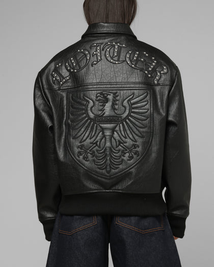 Loiter Imperial Vegan Leather Jacket Black