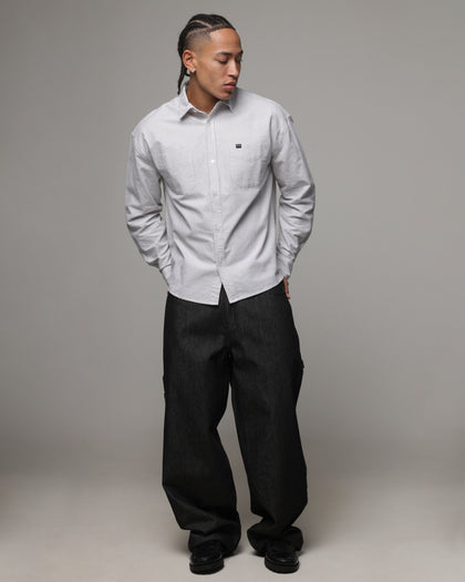 American Thrift Oxford Long Sleeve Shirt Brown Stripe