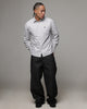 American Thrift Oxford Long Sleeve Shirt Brown Stripe