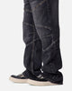 MNML Panelled Moto Denim Jeans Washed Black