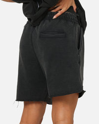 Saint Morta Athltc Sweat Shorts Washed Black