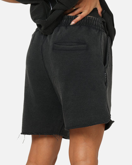 Saint Morta Athltc Sweat Shorts Washed Black