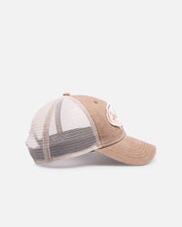 Von Dutch Distressed Trucker Snapback Brown/Taupe