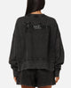 Pro Standard Women's New York Yankees Washed Crystaline Crewneck Washed Black