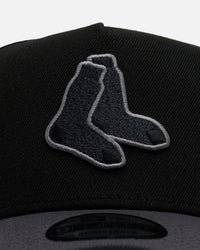 New Era Boston Red Sox 'Stealth' 9FORTY A-Frame Snapback Black/Charcoal
