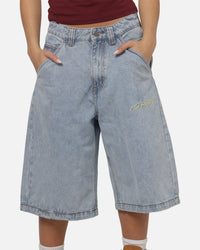Ed Hardy Serpent Jorts Light Wash