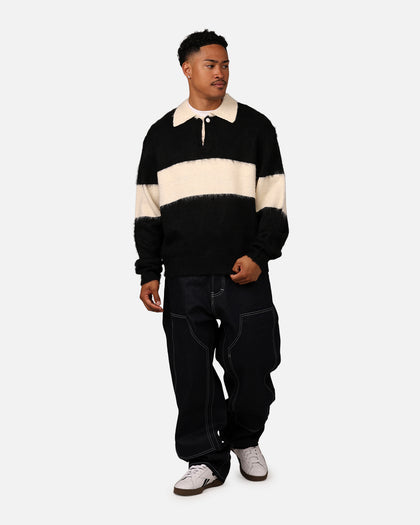 MNML Mohair Rugby Sweater Black/White