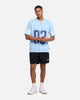 Carre Rose Football T-Shirt Light Blue