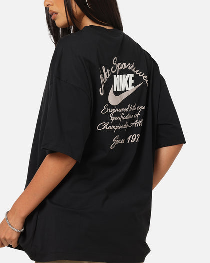 Nike Women's Sportswear Country Club Graphic Oversized T-Shirt Black