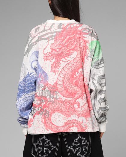 Loiter Sketch Book Long Sleeve T-Shirt White